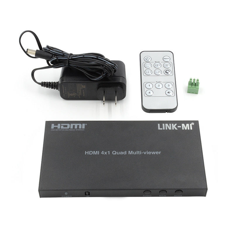 Hiệu suất cao HDMI 4x1 Quad Multi Viewer HDMI 1.4b HDCP 1.4 And DVI Compatible
