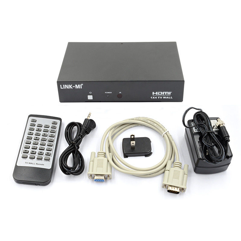 LM-TV04L HDMI 1x4 TV WALL Hỗ trợ CVBS / VGA / HDMI / USB Play Input Sources