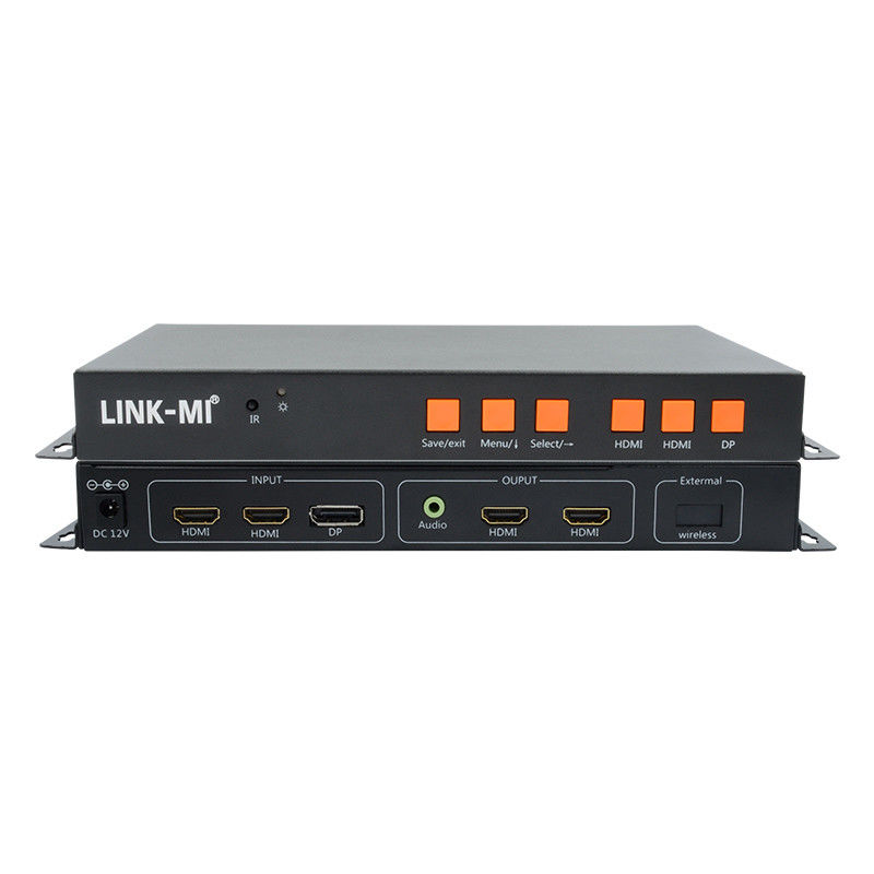 Hỗ trợ bộ điều khiển tường video 4K đầu vào di động / HDMI / DP cho 2 màn hình