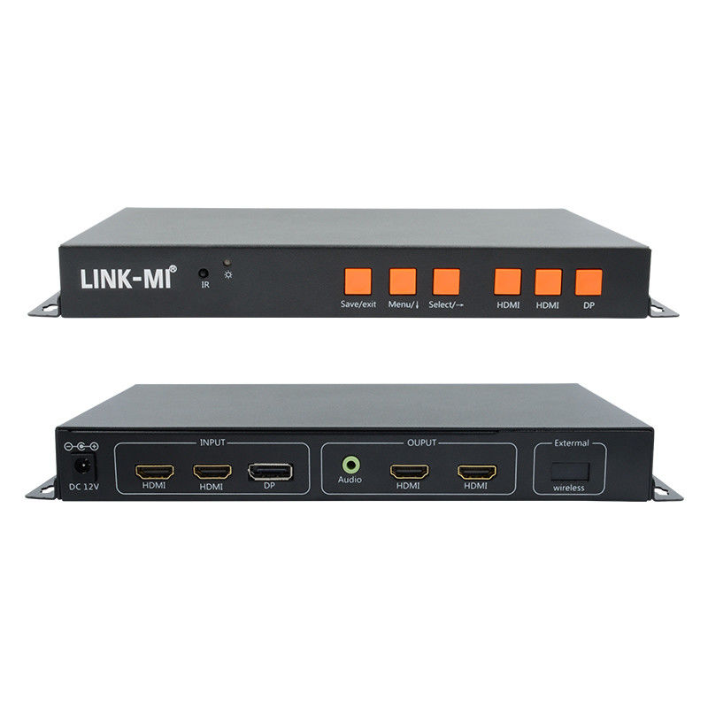 Hỗ trợ bộ điều khiển tường video 4K đầu vào di động / HDMI / DP cho 2 màn hình