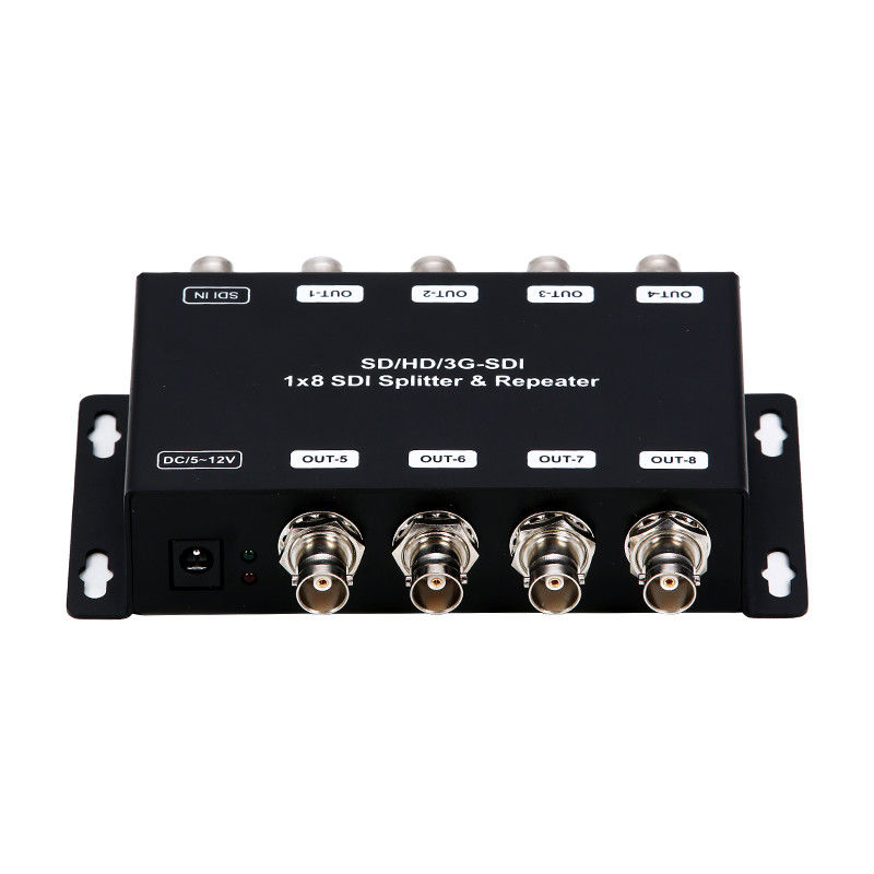 LM-SDI-108B 1 đến 8 SD / HD / 3G-SDI Bộ khuếch đại phân phối lặp lại với 75 ohm Kháng