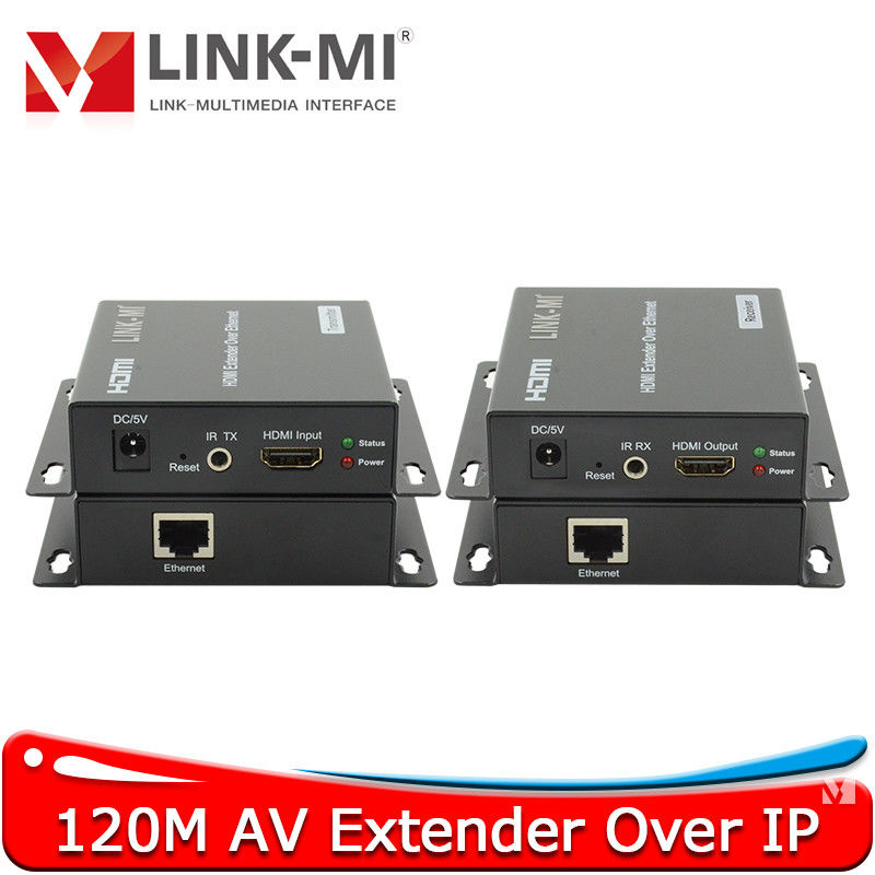 120M AV Over IP H.264 Encoder cho truyền âm thanh và video đáng tin cậy qua TCP / IP với đầu vào HDBT 1x